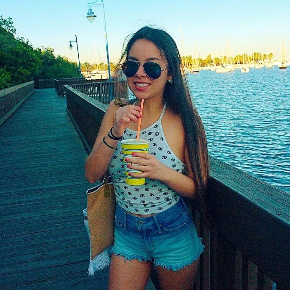 Brandy Melville Sachi Eye Halter Top